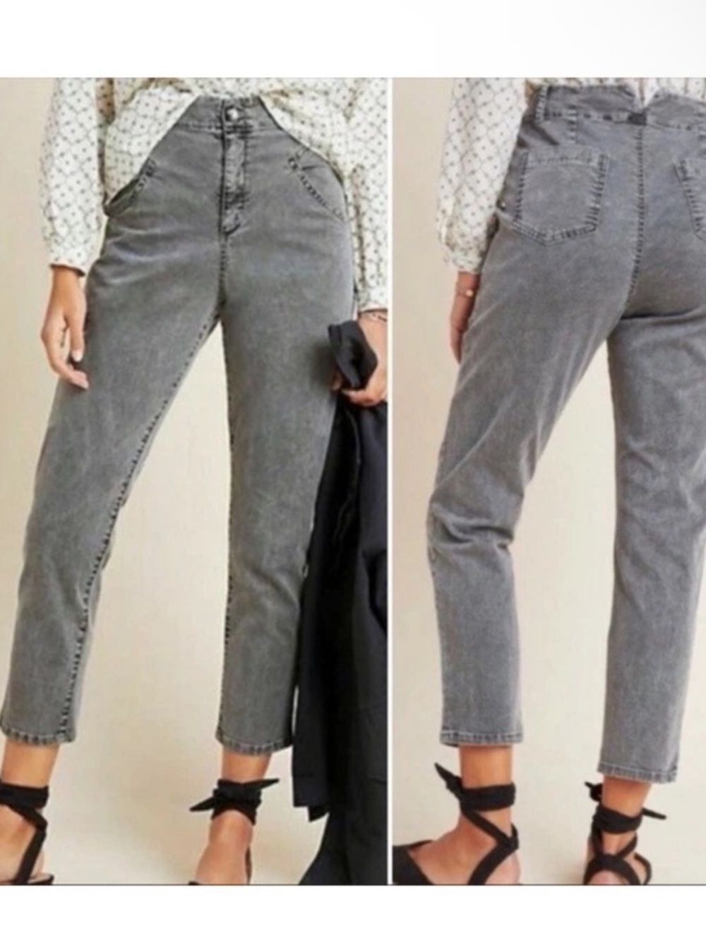 Anthropologie | Lindy High-Rise Slim Straight | Utility Pants $128